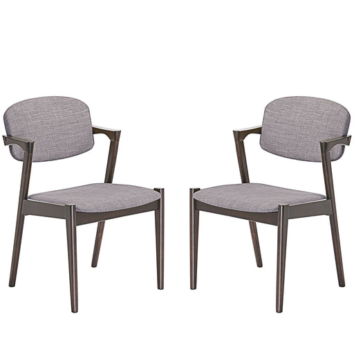 Spunk Dining Armchair Set of 2 2045-WAL-GRY-SET