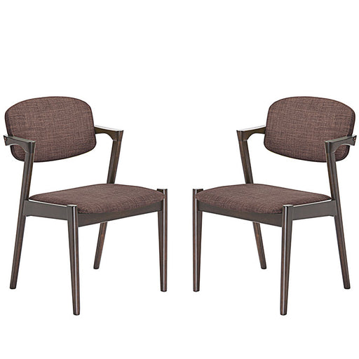 Spunk Dining Armchair Set of 2 2045-WAL-MOC-SET