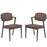 Spunk Dining Armchair Set of 2 2045-WAL-MOC-SET