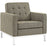 Loft Upholstered Fabric Armchair 2050-OAT