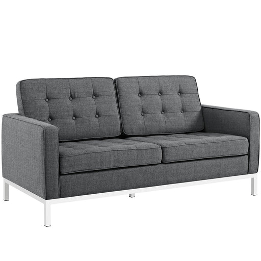 Loft Upholstered Fabric Loveseat 2051-DOR