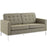 Loft Upholstered Fabric Loveseat 2051-OAT