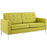 Loft Upholstered Fabric Loveseat 2051-WHE