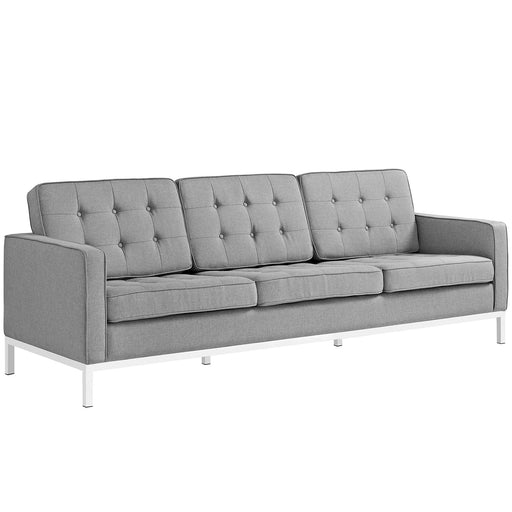 Loft Upholstered Fabric Sofa 2052-LGR