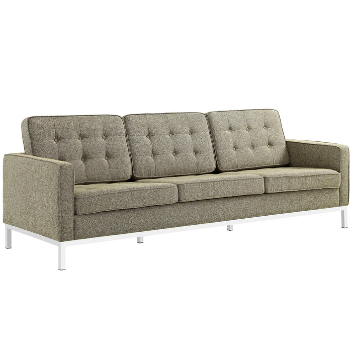 Loft Upholstered Fabric Sofa 2052-OAT