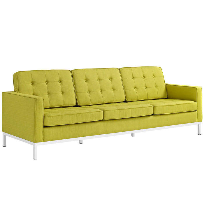 Loft Upholstered Fabric Sofa 2052-WHE