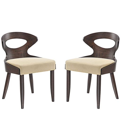 Transit Dining Side Chair Set of 2 2058-WAL-BEI-SET