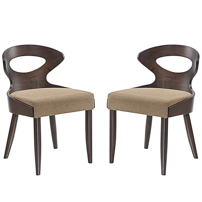 Transit Dining Side Chair Set of 2 2058-WAL-LAT-SET