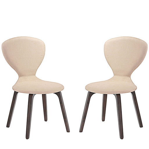 Tempest Dining Side Chair Set of 2 2060-WAL-BEI-SET