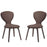 Tempest Dining Side Chair Set of 2 2060-WAL-BRN-SET