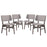 Vestige Dining Side Chair Set of 4 2062-WAL-GRY-SET