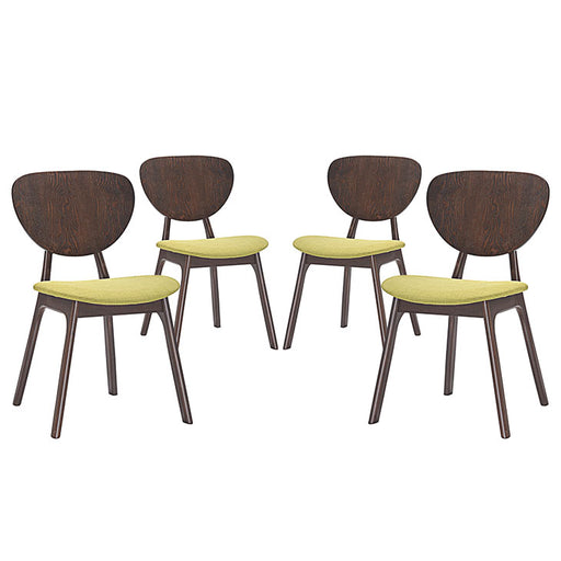 Murmur Dining Side Chair Set of 4 2063-WAL-GRN-SET