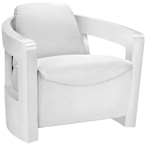 Trip Leather Lounge Chair 2069-WHI