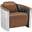 Visibility Upholstered Vinyl Lounge Chair 2071-BRN