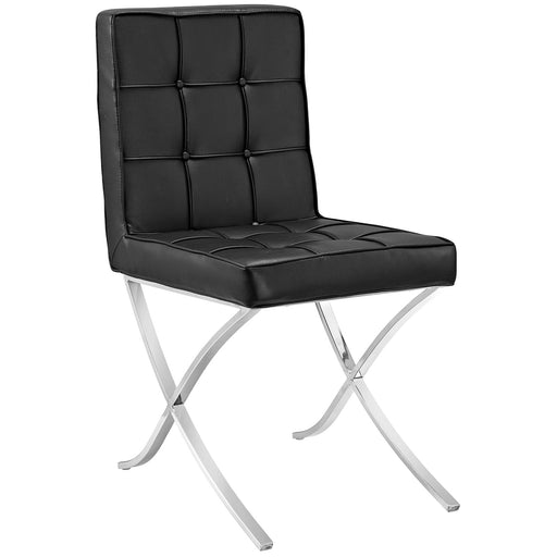 Trieste Vinyl Dining Chair 2072-BLK