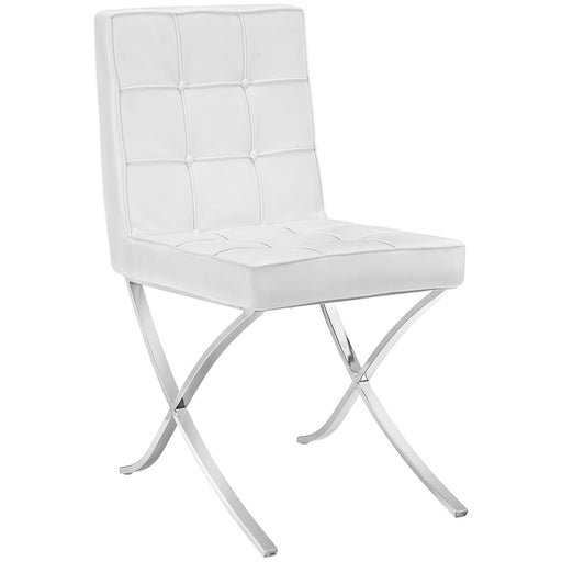 Trieste Vinyl Dining Chair 2072-WHI