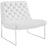 Ibiza Upholstered Vinyl Lounge Chair 2089-WHI