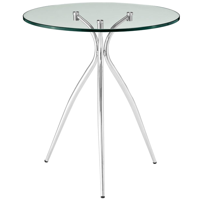 Moxy Glass Top Side Table 2093-CLR