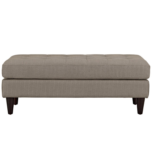 Empress Upholstered Fabric Bench 2138-GRA