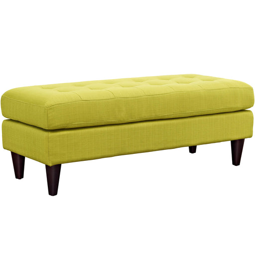 Empress Upholstered Fabric Bench 2138-WHE