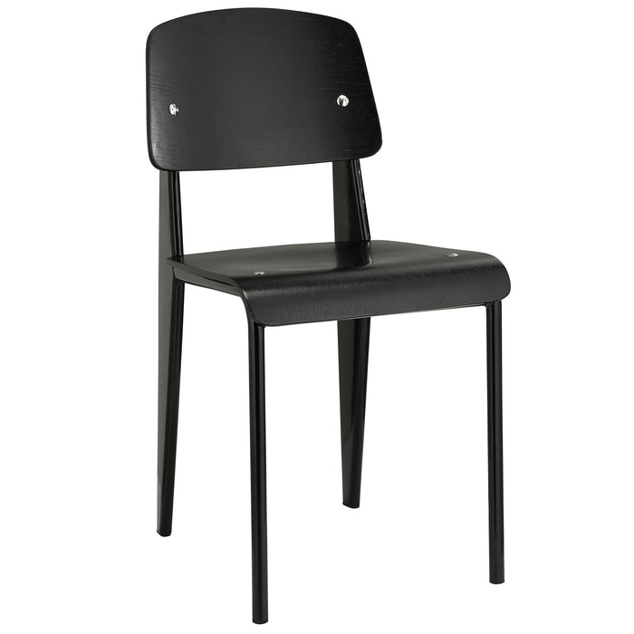 Cabin Dining Side Chair 214-BLK-BLK