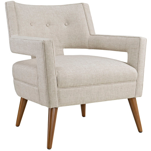 Sheer Upholstered Fabric Armchair 2142-SAN