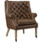 Chart Upholstered Vinyl Lounge Chair 2147-BRN