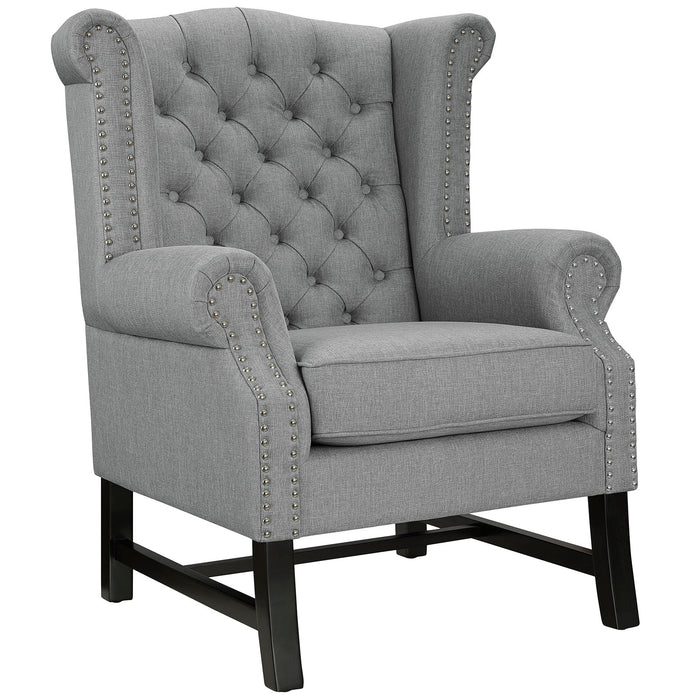 Steer Upholstered Fabric Armchair 2150-LGR