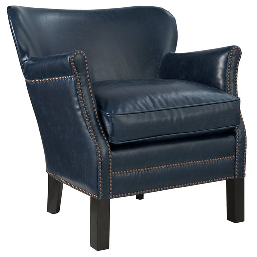 Key Upholstered Vinyl Armchair 2153-BLU