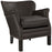 Key Upholstered Vinyl Armchair 2153-DBR