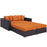 Convene 4 Piece Outdoor Patio Daybed 2160-EXP-ORA-SET