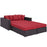 Convene 4 Piece Outdoor Patio Daybed 2160-EXP-RED-SET