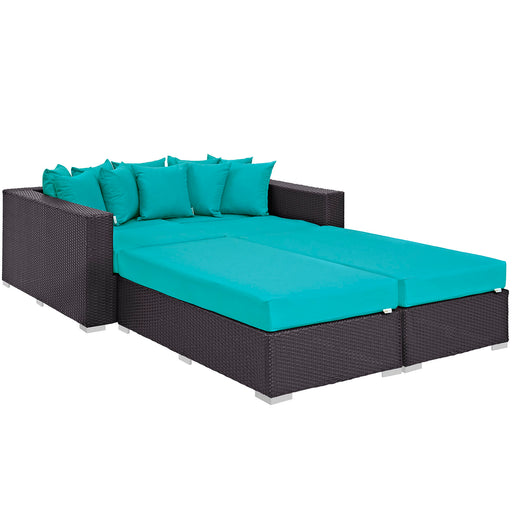 Convene 4 Piece Outdoor Patio Daybed 2160-EXP-TRQ-SET