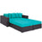 Convene 4 Piece Outdoor Patio Daybed 2160-EXP-TRQ-SET