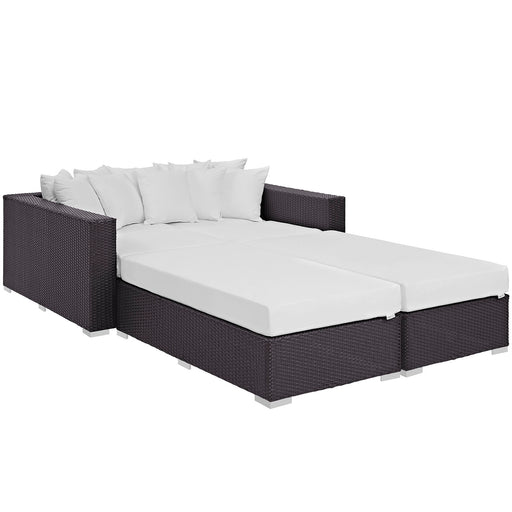 Convene 4 Piece Outdoor Patio Daybed 2160-EXP-WHI-SET