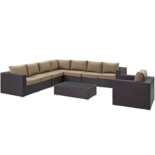 Convene 7 Piece Outdoor Patio Sectional Set 2162-EXP-MOC-SET