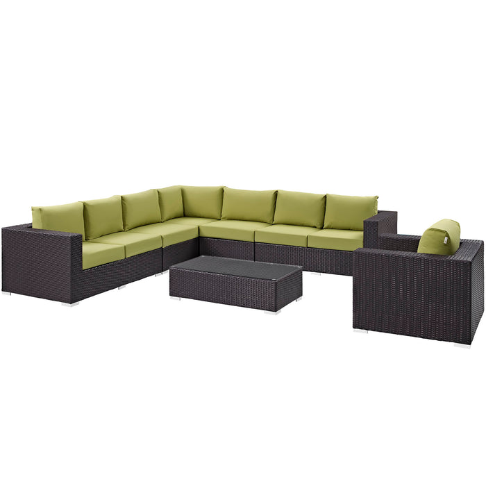 Convene 7 Piece Outdoor Patio Sectional Set 2162-EXP-PESET