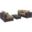 Convene 5 Piece Outdoor Patio Sectional Set 2163-EXP-MOC-SET