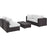 Convene 5 Piece Outdoor Patio Sectional Set 2163-EXP-WHI-SET