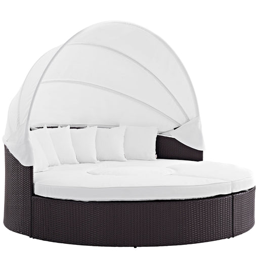 Convene Canopy Outdoor Patio Daybed 2173-EXP-WHI-SET