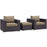 Convene 3 Piece Outdoor Patio Sofa Set 2174-EXP-MOC-SET