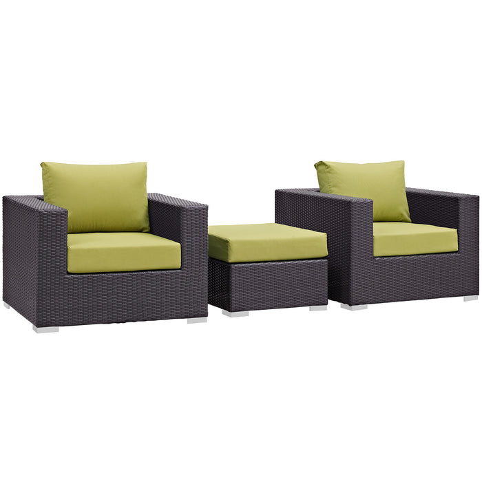 Convene 3 Piece Outdoor Patio Sofa Set 2174-EXP-PESET