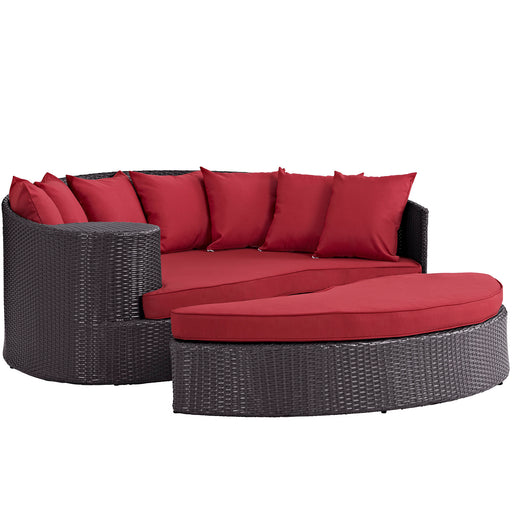 Convene Outdoor Patio Daybed 2176-EXP-RED