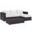 Convene 3 Piece Outdoor Patio Sofa Set 2178-EXP-WHI-SET