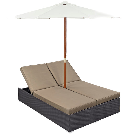 Convene Double Outdoor Patio Chaise 2180-EXP-MOC-SET