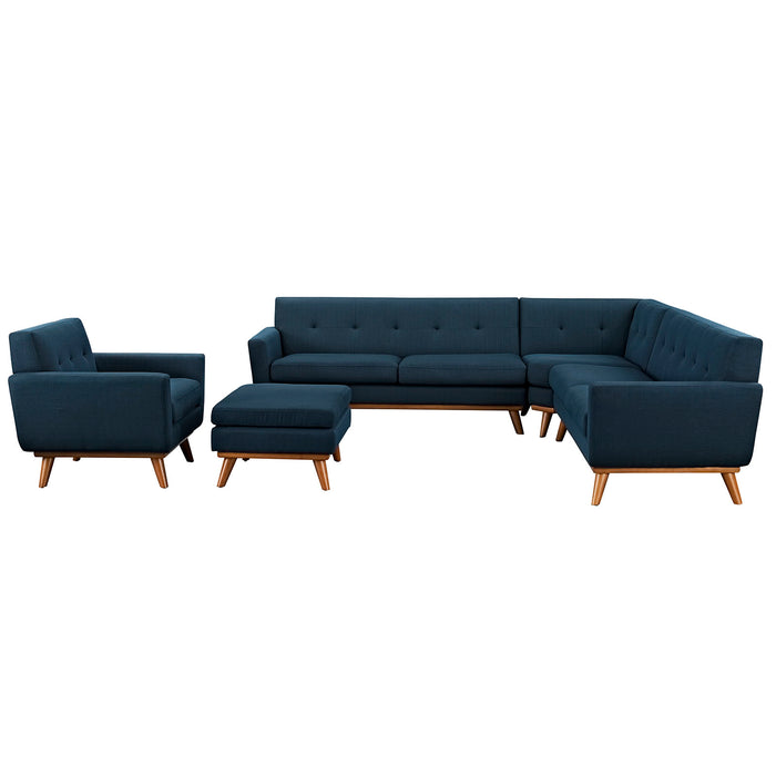 Engage 5 Piece Sectional Sofa 2186-AZU-SET