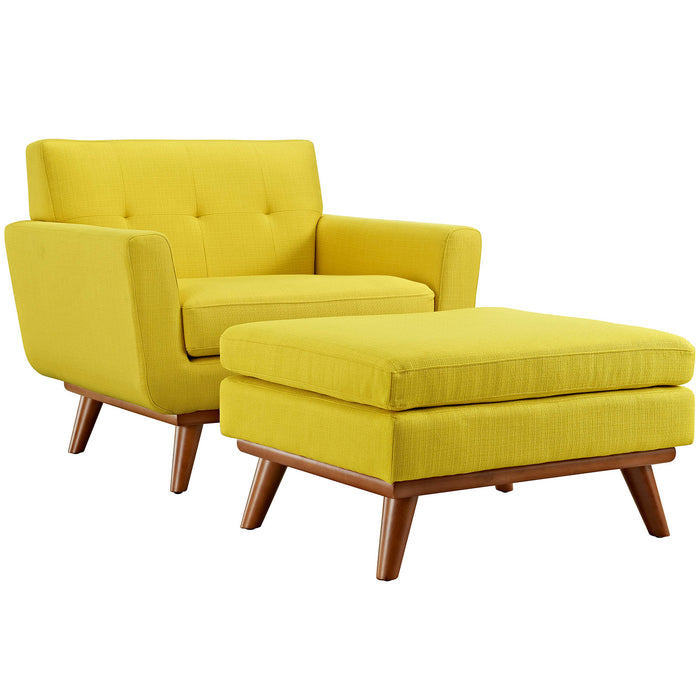 Engage 2 Piece Armchair and Ottoman 2187-SUN-SET