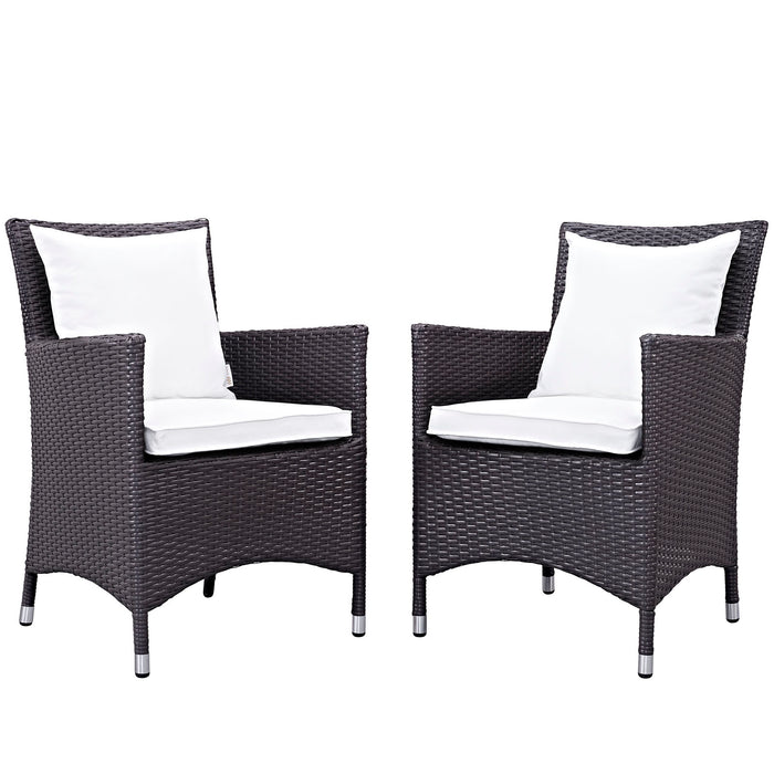 Convene 2 Piece Outdoor Patio Dining Set 2188-EXP-WHI-SET