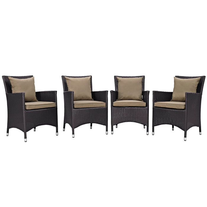 Convene 4 Piece Outdoor Patio Dining Set 2190-EXP-MOC-SET