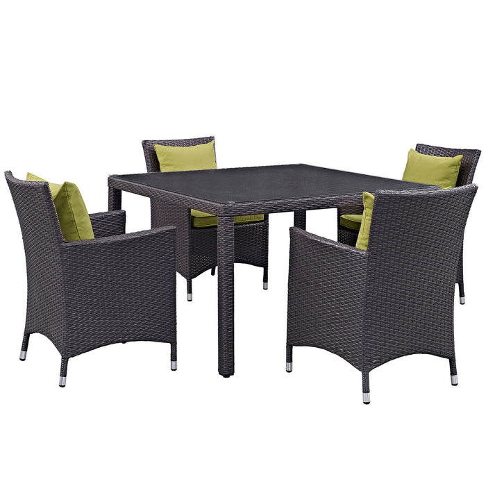 Convene 5 Piece Outdoor Patio Dining Set 2191-EXP-PESET